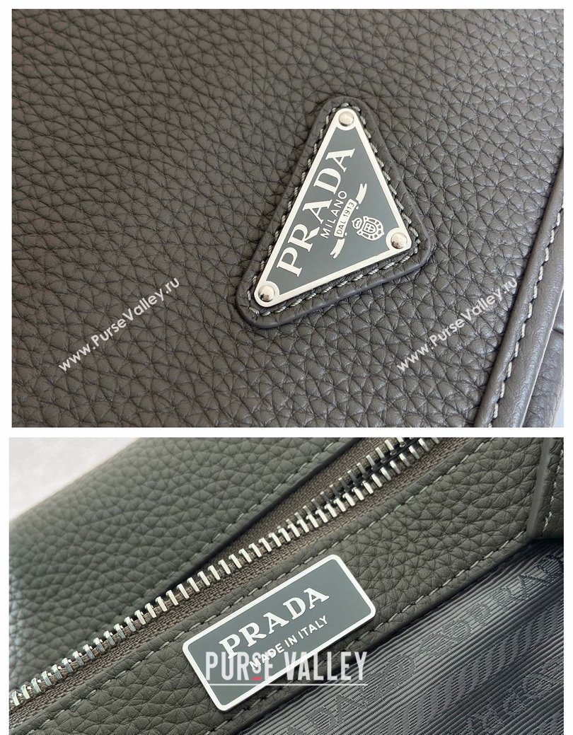 Prada Mens Leather shoulder bag Grey 2025 2VD075 (YZ-250627028)