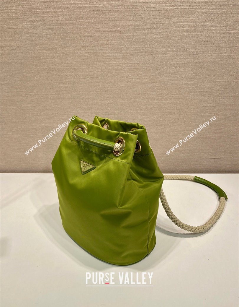 Prada Mariner Re-Nylon small bucket bag Ivy Green 2025 1BE082 (YZ-250627020)