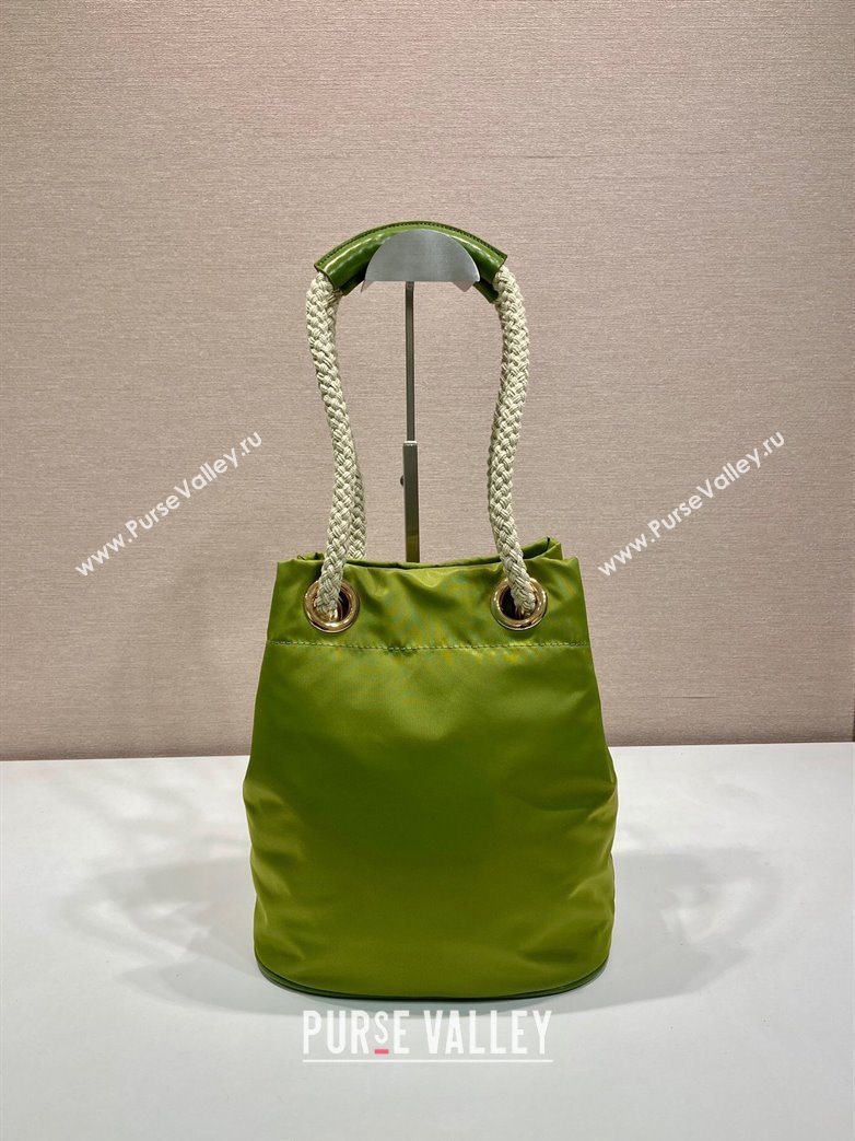 Prada Mariner Re-Nylon small bucket bag Ivy Green 2025 1BE082 (YZ-250627020)