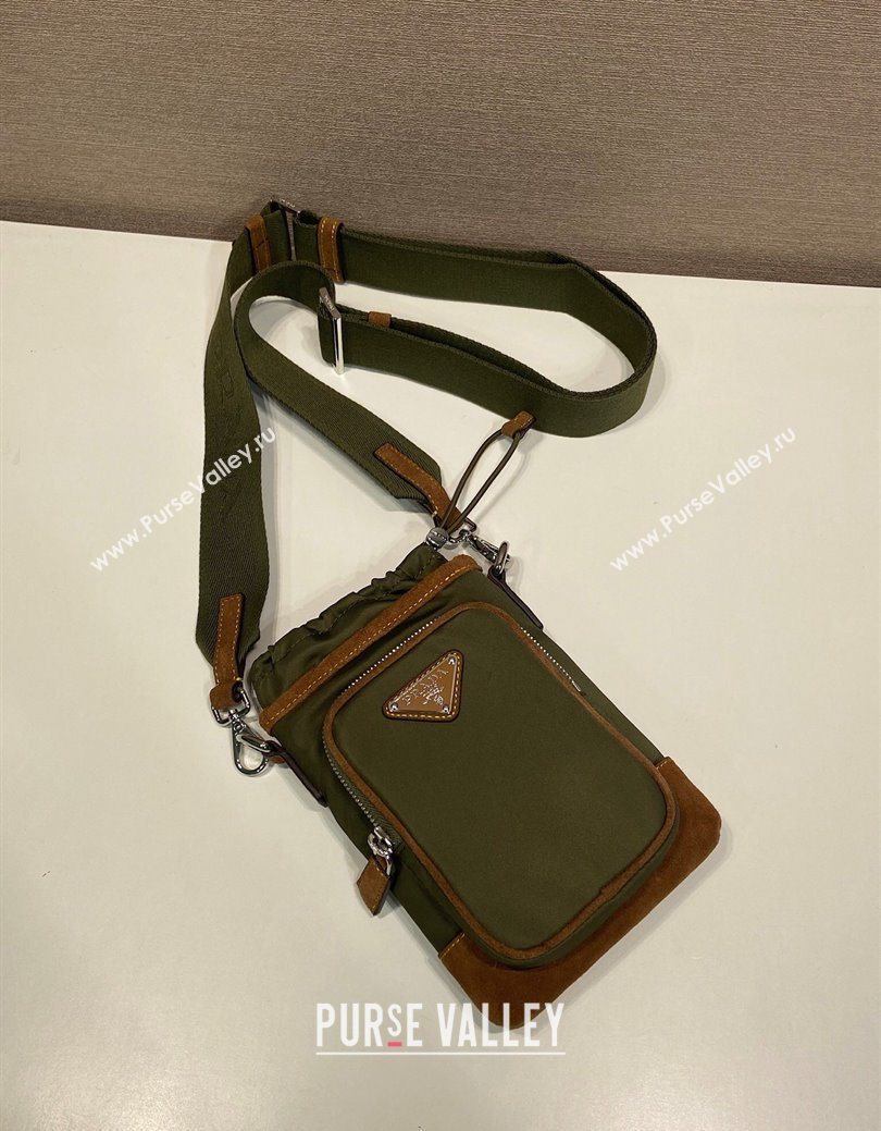Prada Re-Nylon Smartphone Case 2ZH155 Green 2025 (YZ-250627031)