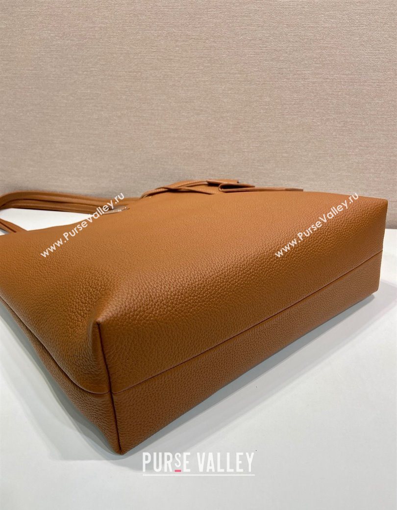 Prada Mens Leather tote bag Cognac Brown 2025 2VG130 (YZ-250627034)