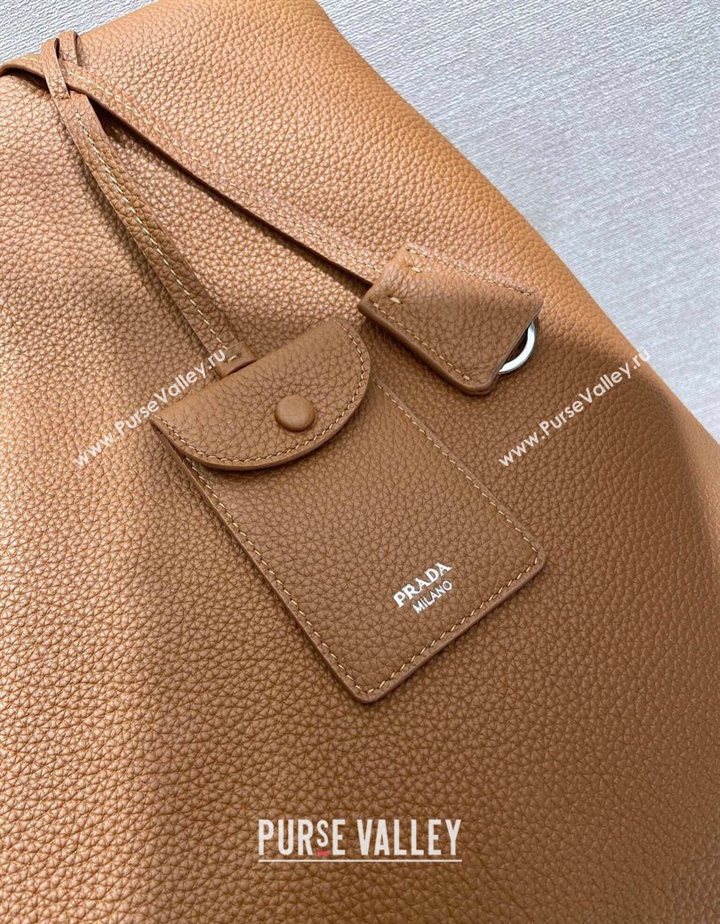 Prada Mens Leather tote bag Cognac Brown 2025 2VG130 (YZ-250627034)