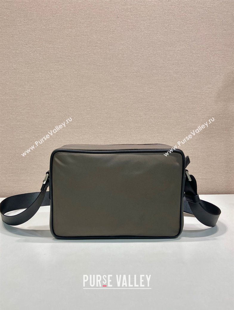 Prada Mens Re-Nylon and Saffiano shoulder bag Forest Green 2025 2VH048 (YZ-250626098)