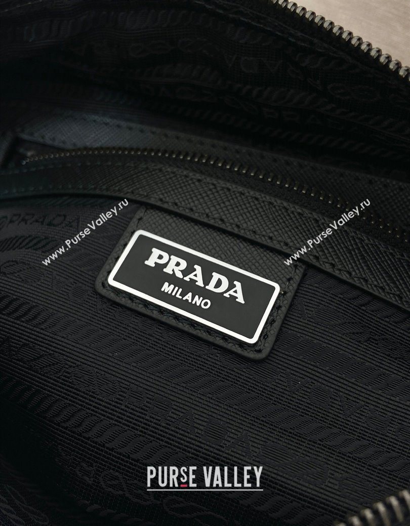 Prada Mens Re-Nylon and Saffiano shoulder bag Forest Green 2025 2VH048 (YZ-250626098)