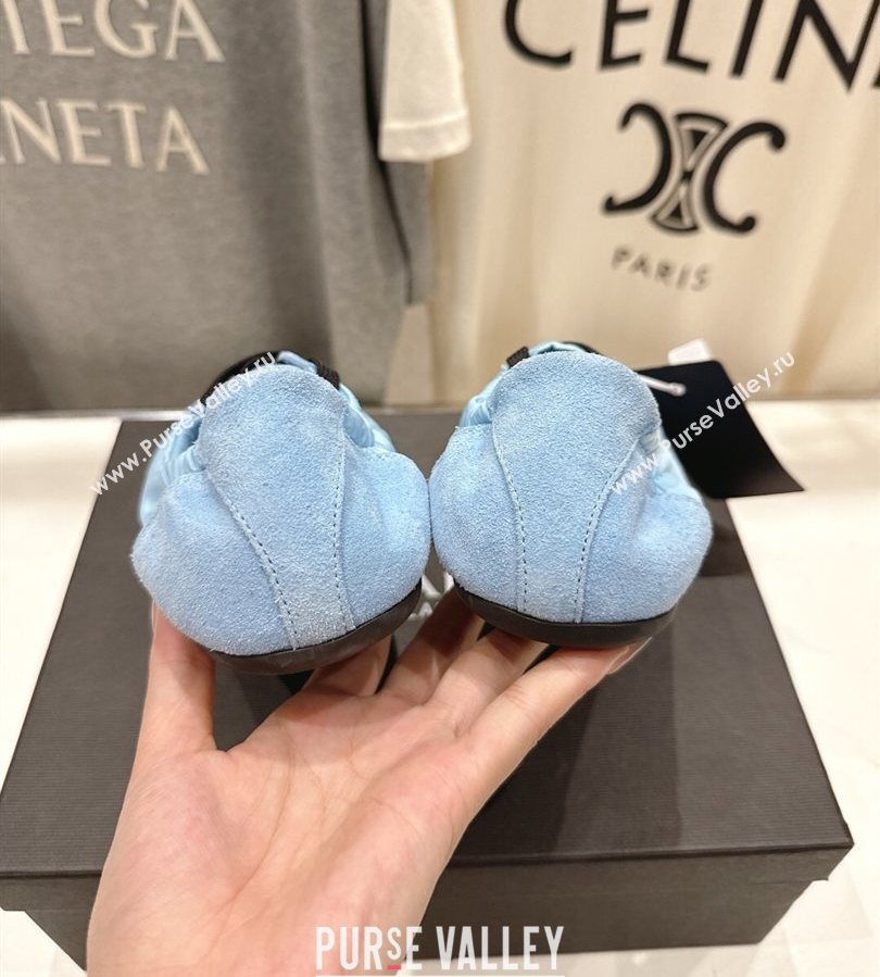 Prada Collapse Re-Nylon and suede sneakers Light Blue 2025 1E959N (MD-250710095)