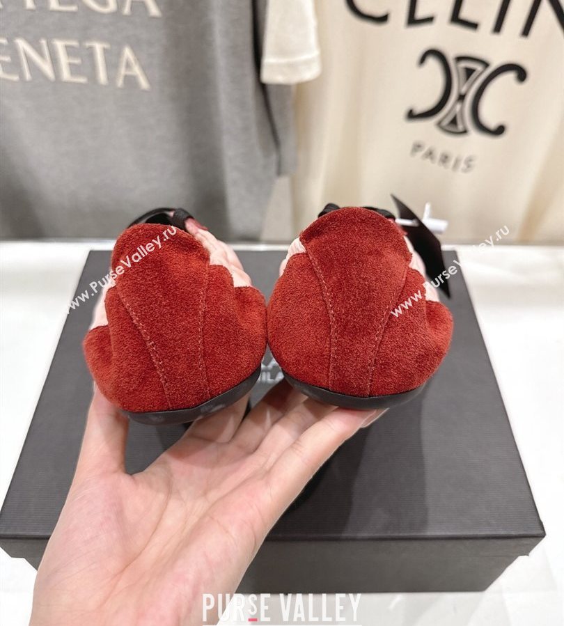 Prada Collapse Re-Nylon and suede sneakers Pink/Red 2025 1E959N (MD-250710097)