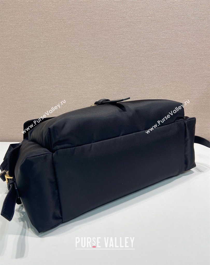 Prada Explore large Re-Nylon shoulder bag with flap Black 2025 1BD391 (YZ-260410090)