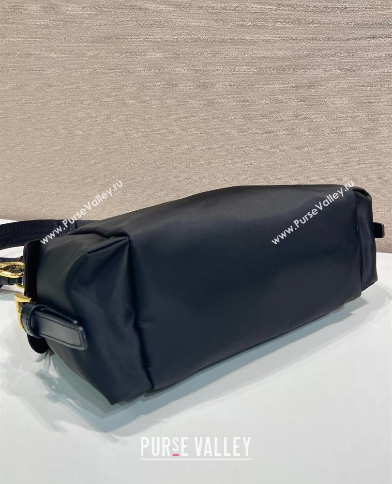 Prada Explore large Re-Nylon and leather shoulder bag Black 2025 1BC264 (YZ-250808057)