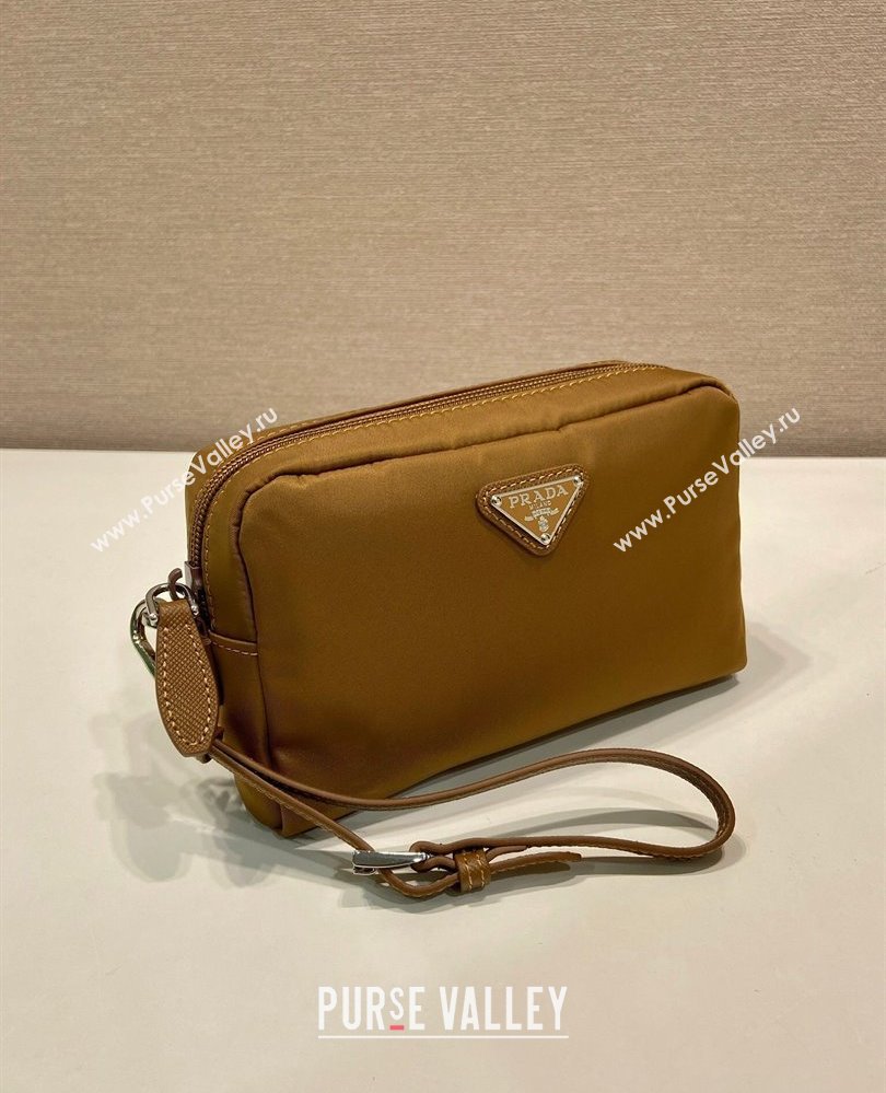 Prada Small Re-Nylon pouch Brandy Brown 2025 1NS021 (YZ-250808071)