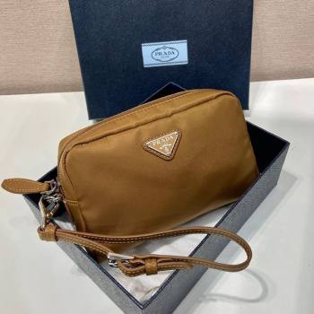 Prada Small Re-Nylon pouch Brandy Brown 2025 1NS021 (YZ-250808071)