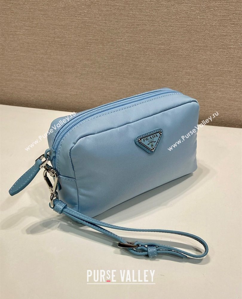Prada Small Re-Nylon pouch Light Blue 2025 1NS021 (YZ-250808070)
