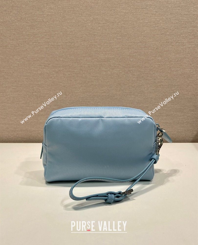 Prada Small Re-Nylon pouch Light Blue 2025 1NS021 (YZ-250808070)