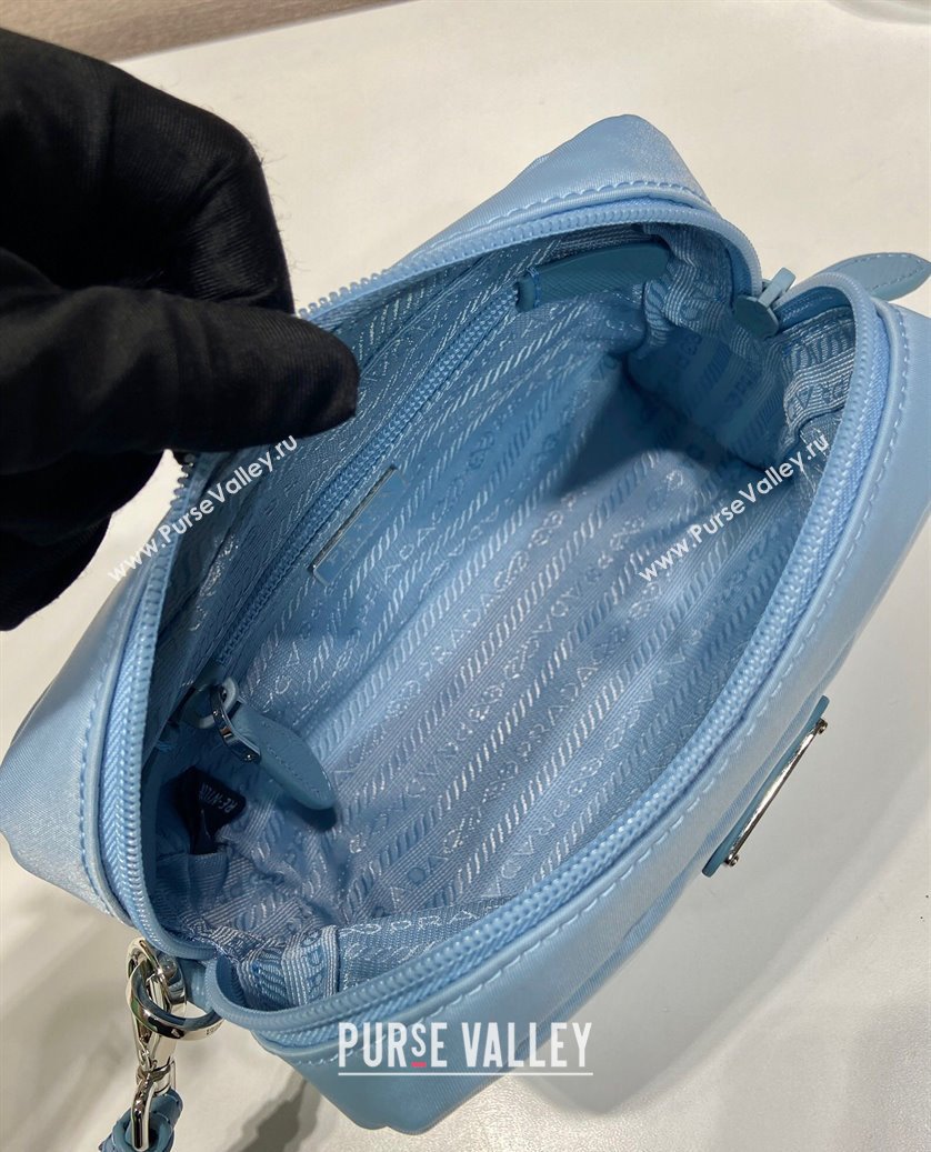 Prada Small Re-Nylon pouch Light Blue 2025 1NS021 (YZ-250808070)