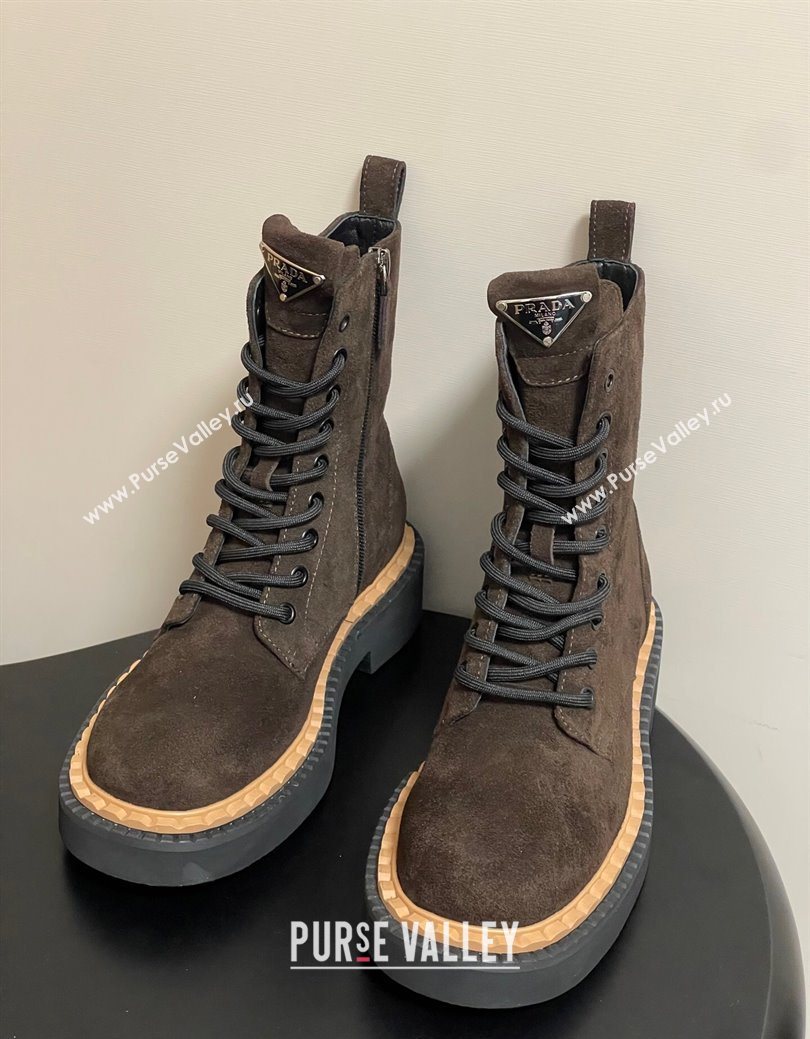 Prada Suede Ankle Boots Brown 2025 PR082510 (MD-250825055)