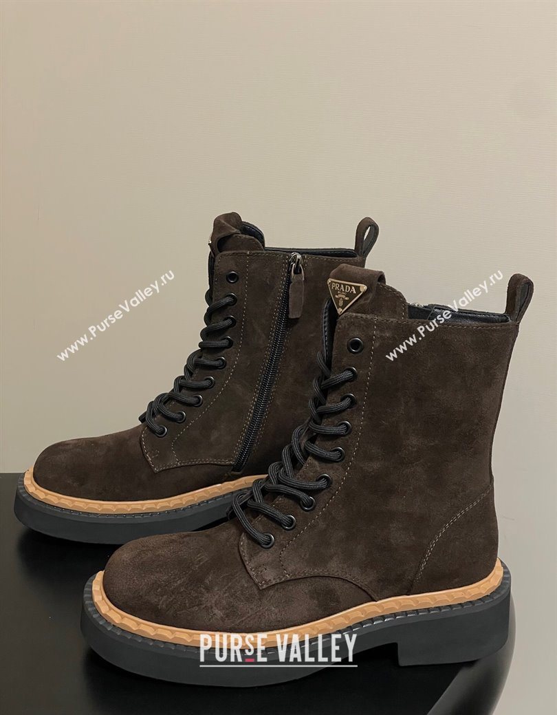 Prada Suede Ankle Boots Brown 2025 PR082510 (MD-250825055)