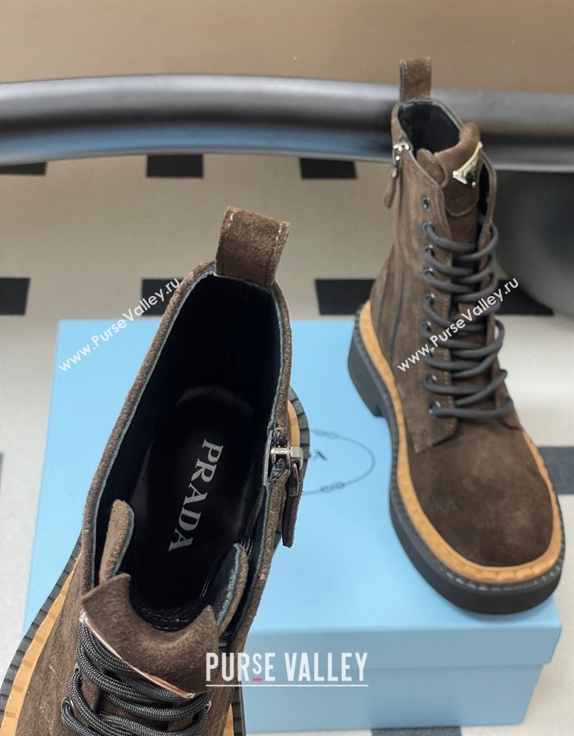 Prada Suede Ankle Boots Brown 2025 PR082510 (MD-250825055)