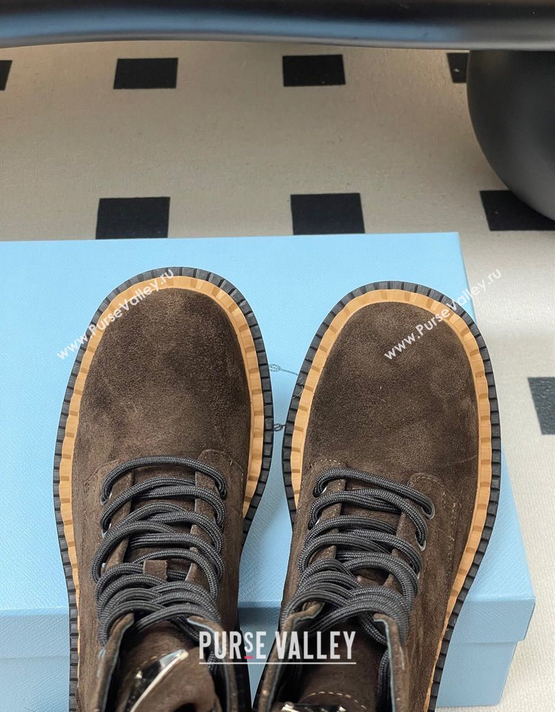 Prada Suede Ankle Boots Brown 2025 PR082510 (MD-250825055)