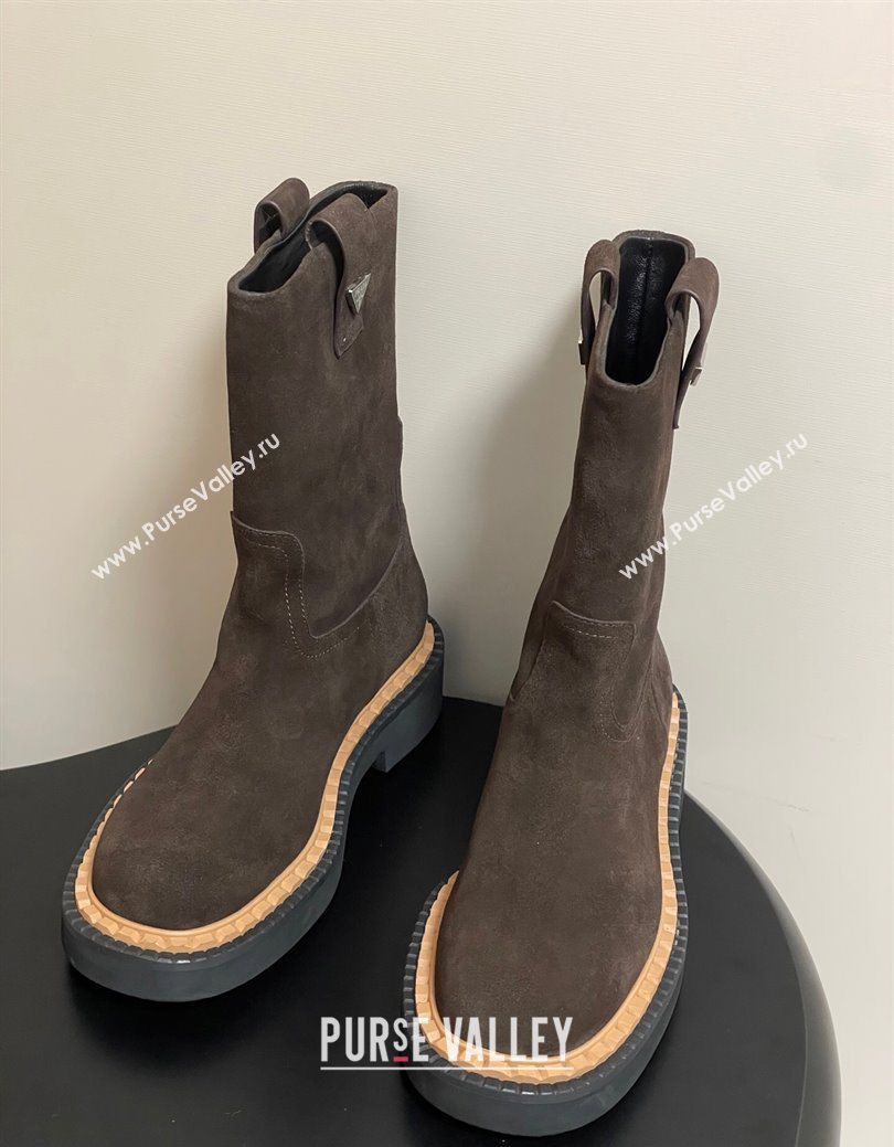 Prada Suede Ankle Boots Brown 2025 PR082512 (MD-250825062)