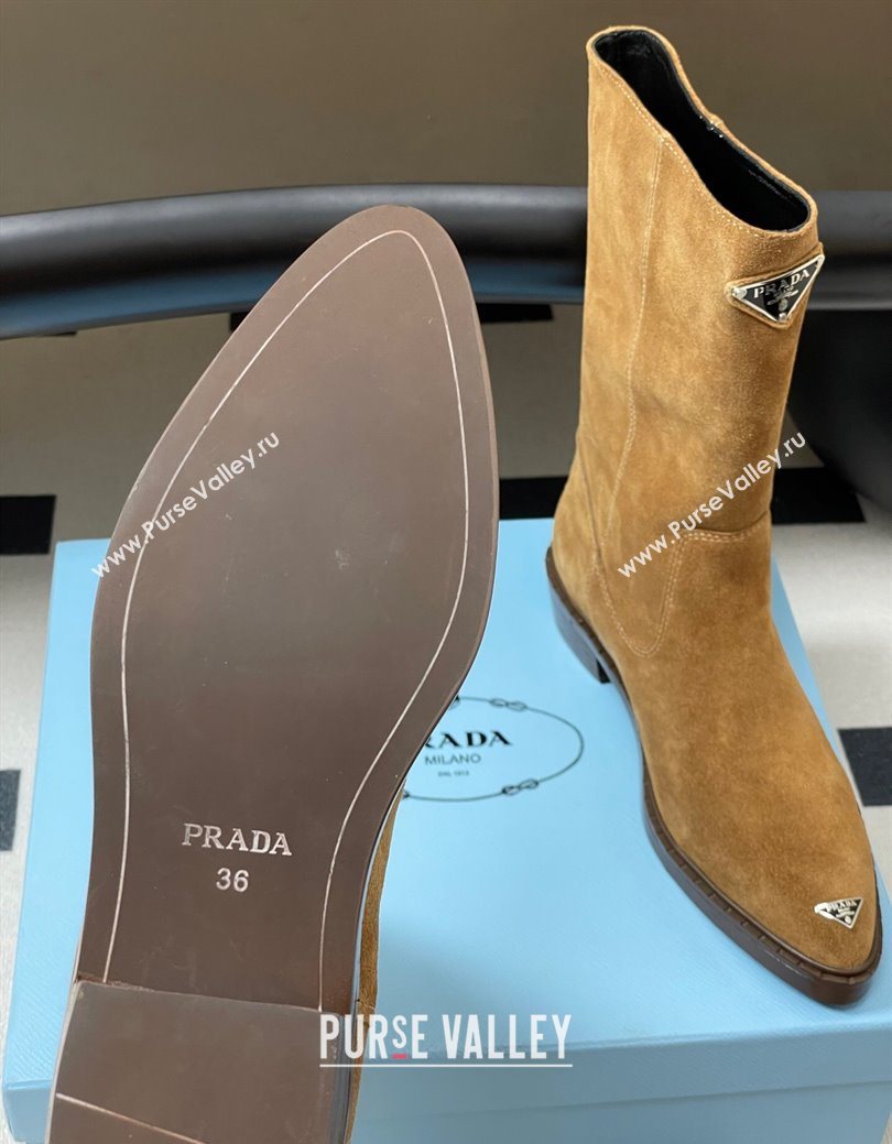 Prada Suede Ankle Boots Brown 2025 PR082513 (MD-250825068)
