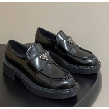 Prada Brushed leather loafers Black 2025 1D246M (MD-250825076)