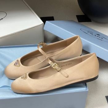 Prada Satin ballerinas flat Nude 2025 1F793N (KL-250825035)
