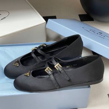 Prada Satin ballerinas flat Black 2025 1F794N (KL-250825038)