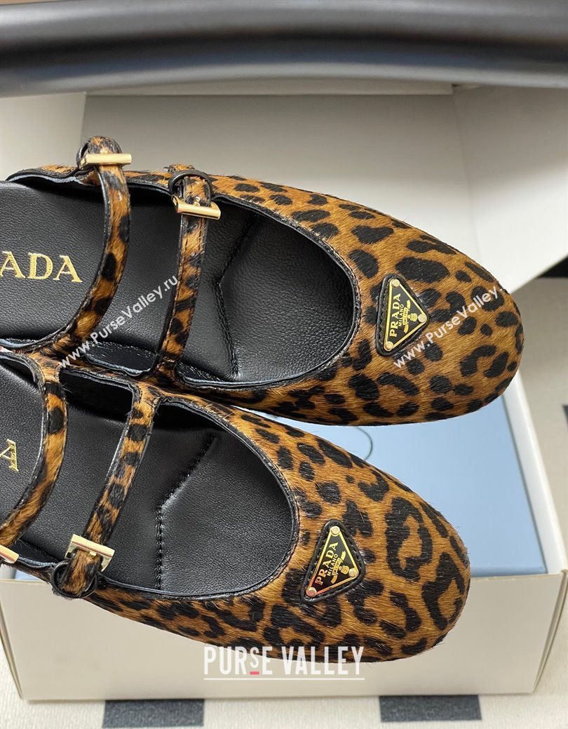 Prada Printed mohair ballerina flat mules 2025 1F794N (MD-250825045)