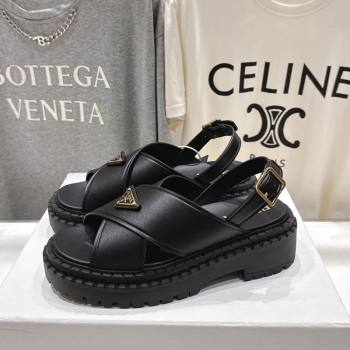 Prada Leather sandals Black 2025 PR082504 (MD-250825016)