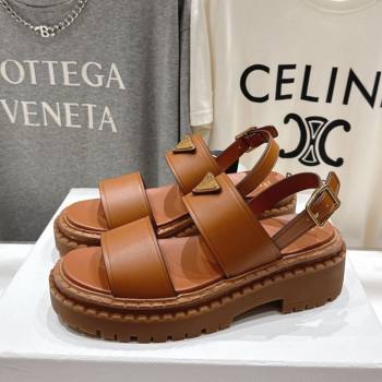 Prada Leather sandals Brown 2025 PR082505 (MD-250825017)