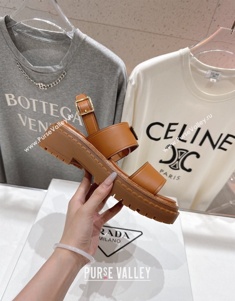 Prada Leather sandals Brown 2025 PR082505 (MD-250825017)