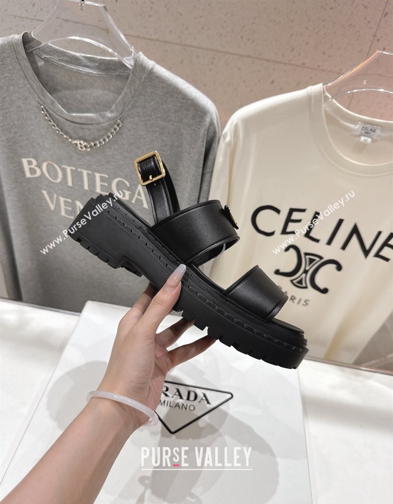 Prada Leather sandals Black 2025 PR082505 (MD-250825019)