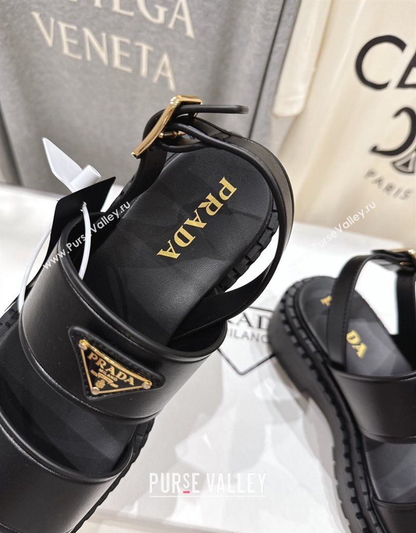 Prada Leather sandals Black 2025 PR082505 (MD-250825019)
