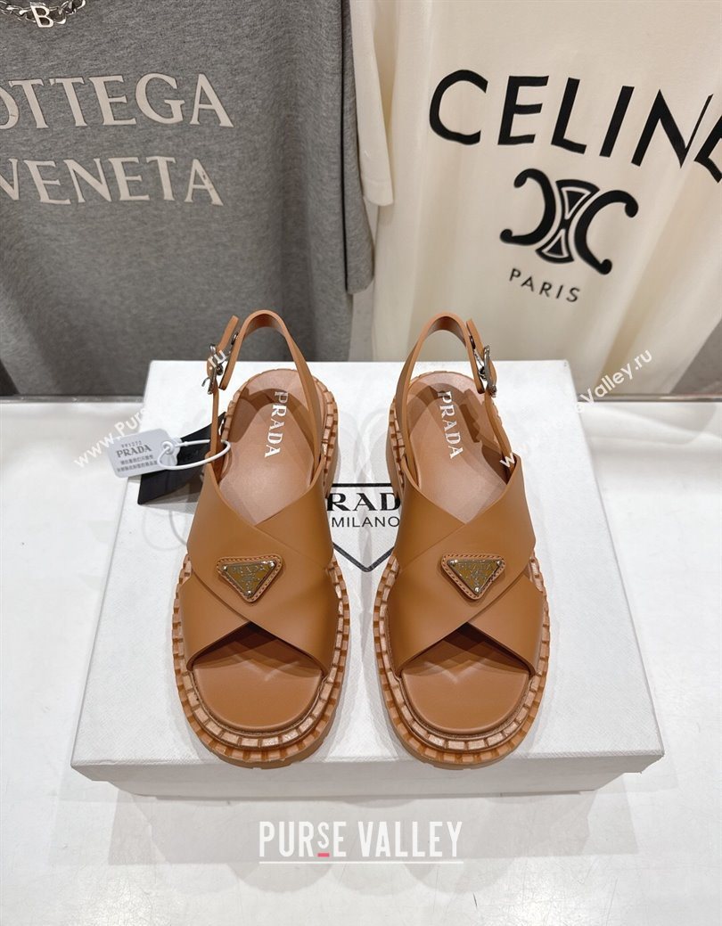 Prada Rubber sandals Brown 2025 PR082506 (MD-250825020)