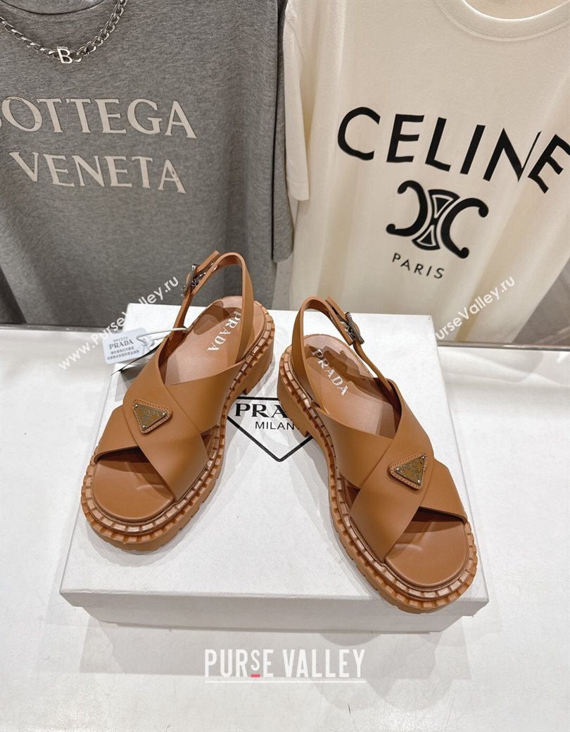 Prada Rubber sandals Brown 2025 PR082506 (MD-250825020)