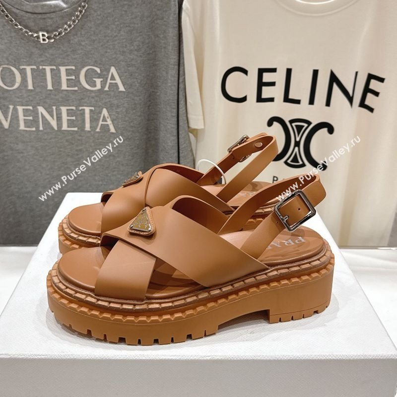 Prada Rubber sandals Brown 2025 PR082506 (MD-250825020)