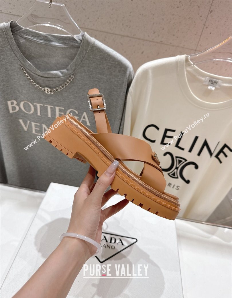 Prada Rubber sandals Brown 2025 PR082506 (MD-250825020)