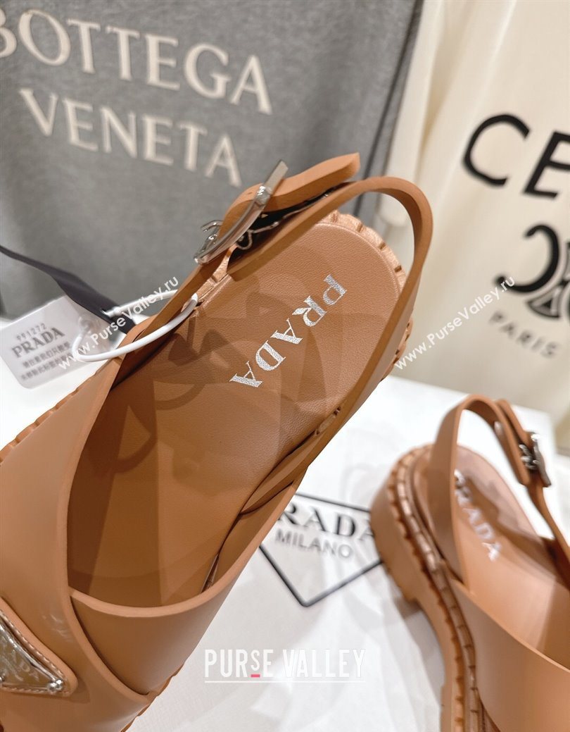 Prada Rubber sandals Brown 2025 PR082506 (MD-250825020)