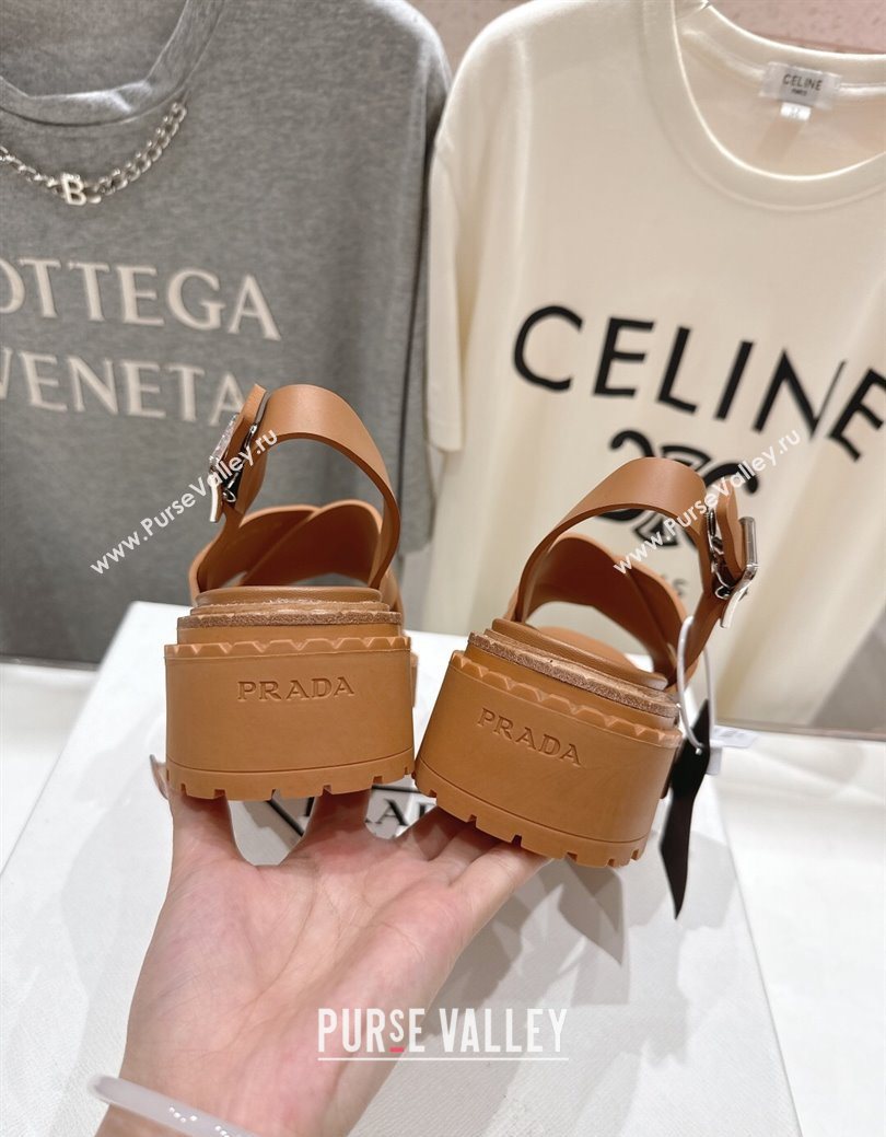 Prada Rubber sandals Brown 2025 PR082506 (MD-250825020)