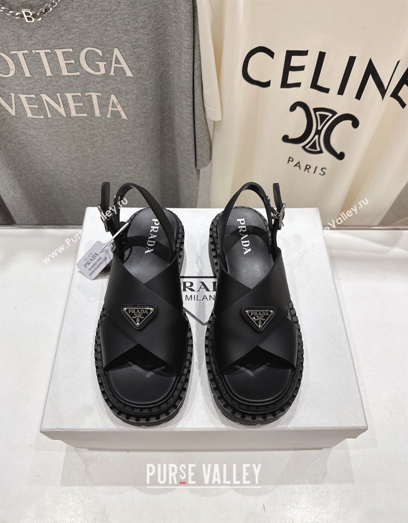Prada Rubber sandals Black 2025 PR082506 (MD-250825021)