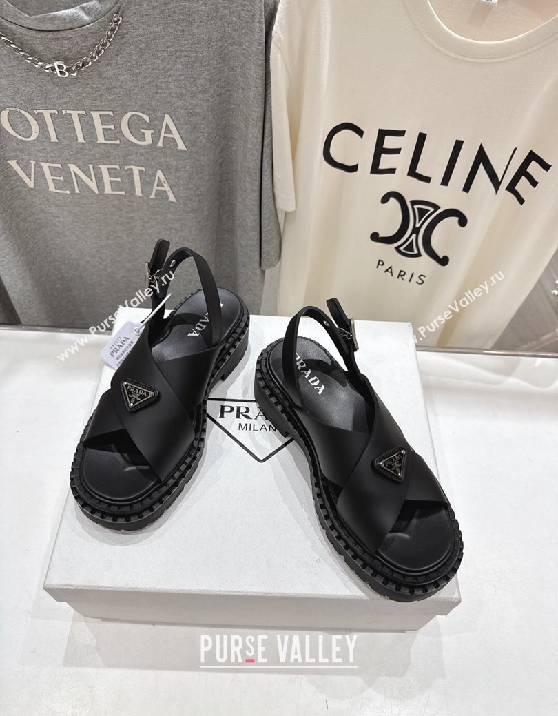 Prada Rubber sandals Black 2025 PR082506 (MD-250825021)