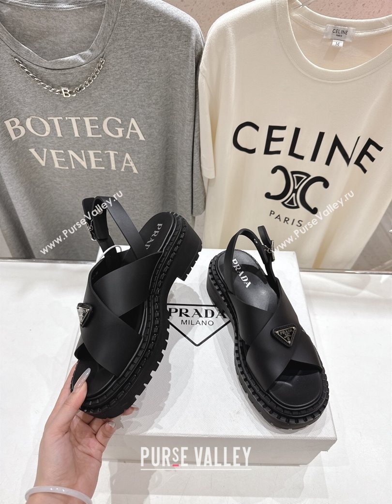 Prada Rubber sandals Black 2025 PR082506 (MD-250825021)