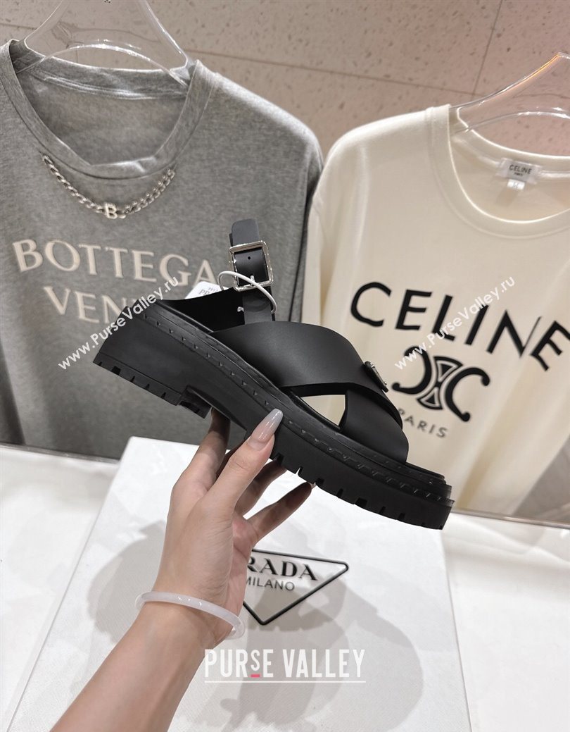 Prada Rubber sandals Black 2025 PR082506 (MD-250825021)