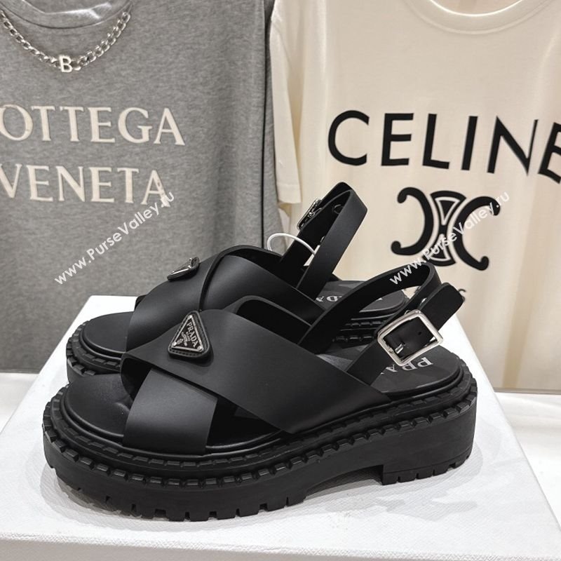 Prada Rubber sandals Black 2025 PR082506 (MD-250825021)