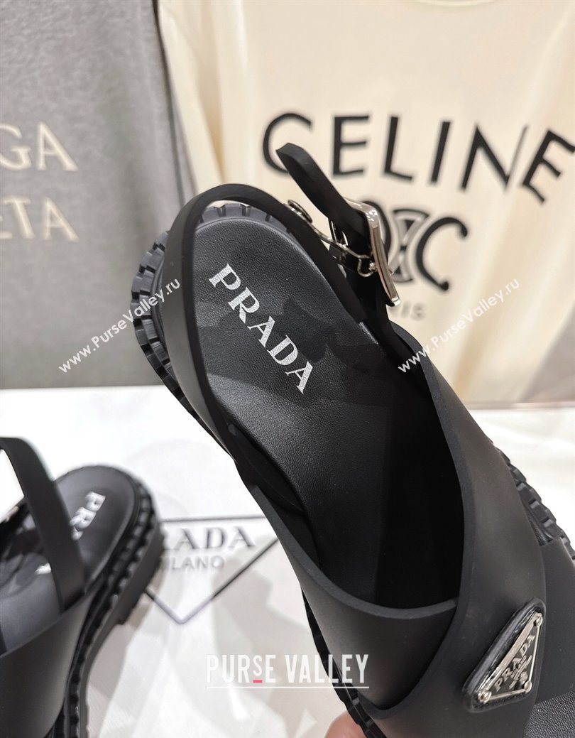 Prada Rubber sandals Black 2025 PR082506 (MD-250825021)