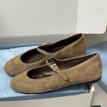 Prada Suede ballerinas flat Beige 2025 1F793N (MD-250825047)