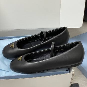 Prada Nappa Leather ballerinas flat Black 2025 PR082509 (MD-250825050)