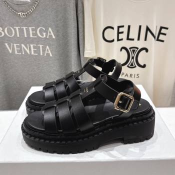 Prada Calf Leather sandals Black 2025 PR082502 (MD-250825009)