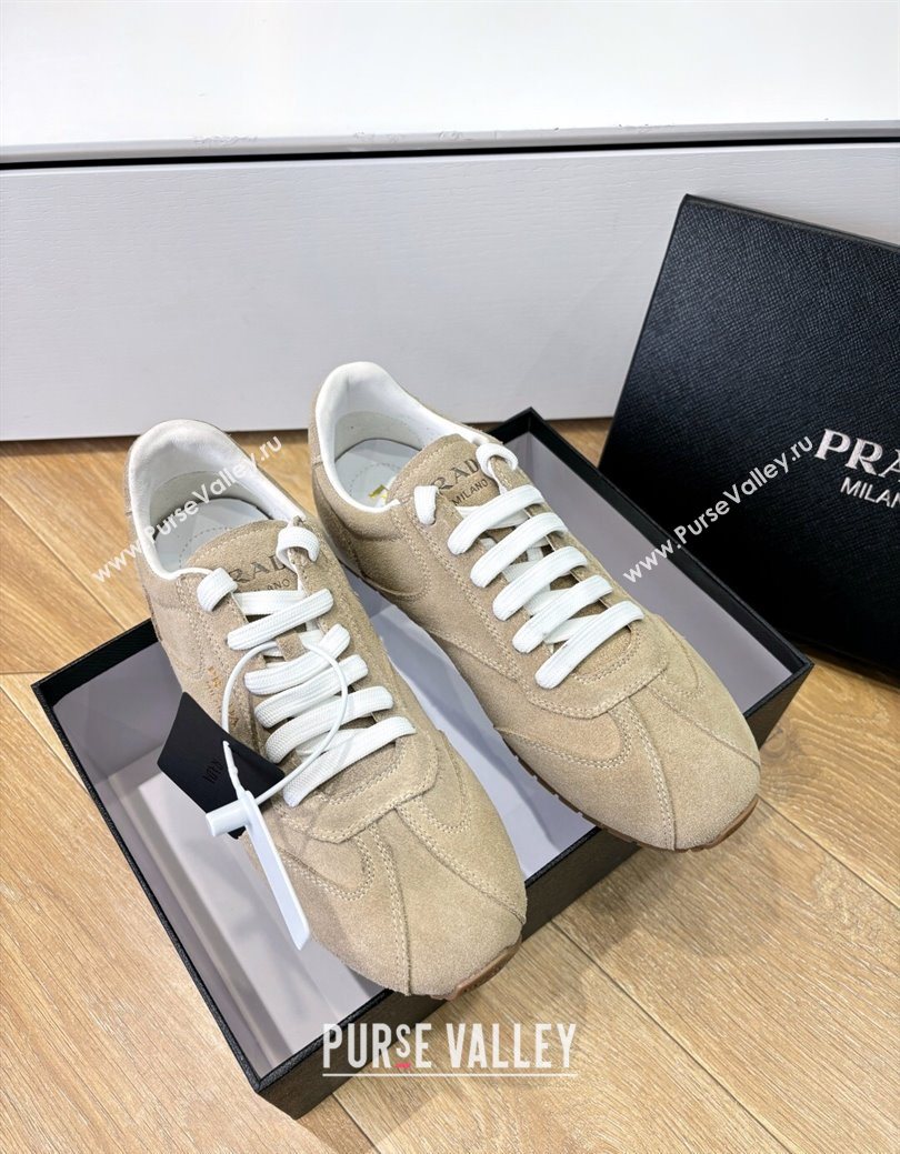 Prada Suede Sneakers Beige 2025 PR082501 (MD-250825004)
