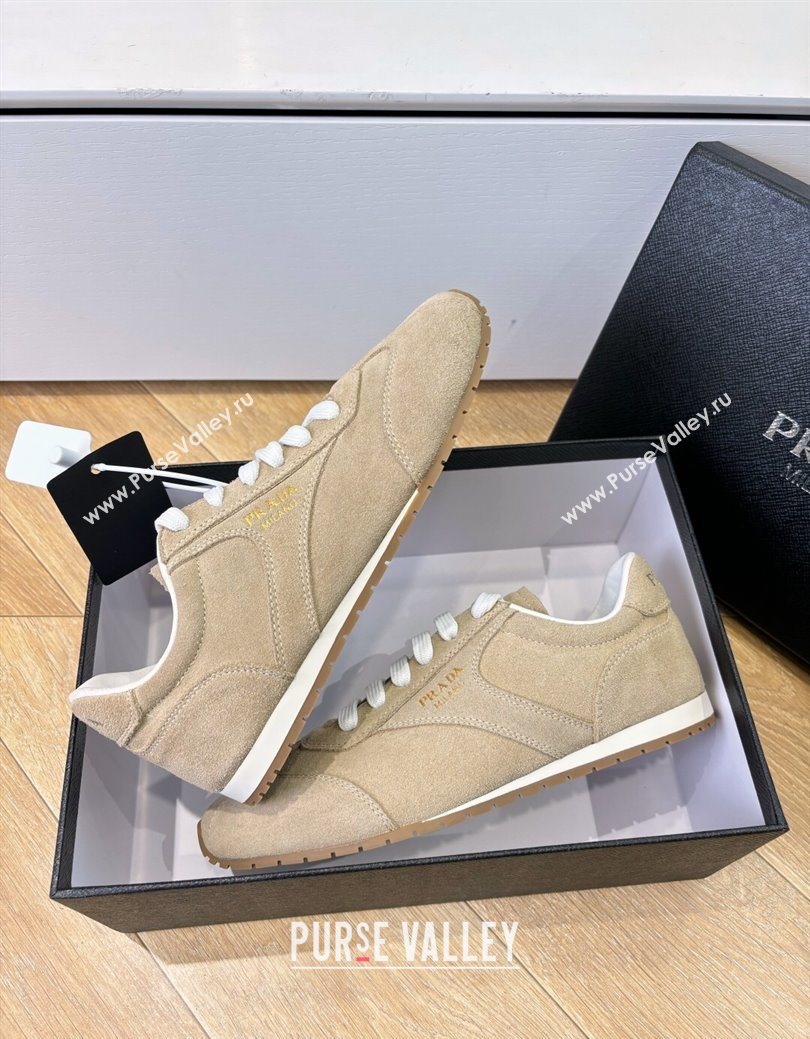 Prada Suede Sneakers Beige 2025 PR082501 (MD-250825004)