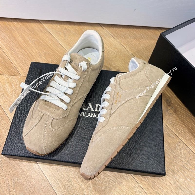 Prada Suede Sneakers Beige 2025 PR082501 (MD-250825004)